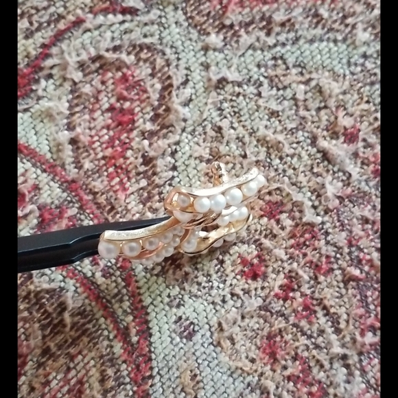 CROWN TRIFARI Pearl Bow Brooch Pin - Picture 12 of 14